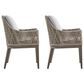Blue River Grenada Outdoor Dining Chair Beige Cushions in Gray (Set of 2), , large