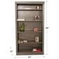 Cal-Baja Furniture DZ 60" Bookcase in Wash Gray, , large