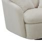 Simeon Collection Boomer Oversized Swivel Accent Chair in Utopia Sand, , large