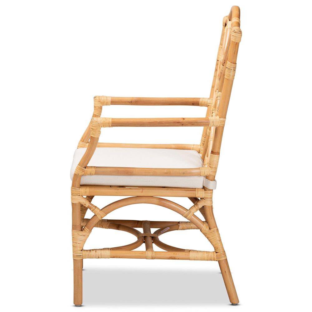 Baxton Studio Delta Arm Chair in Natural, , large