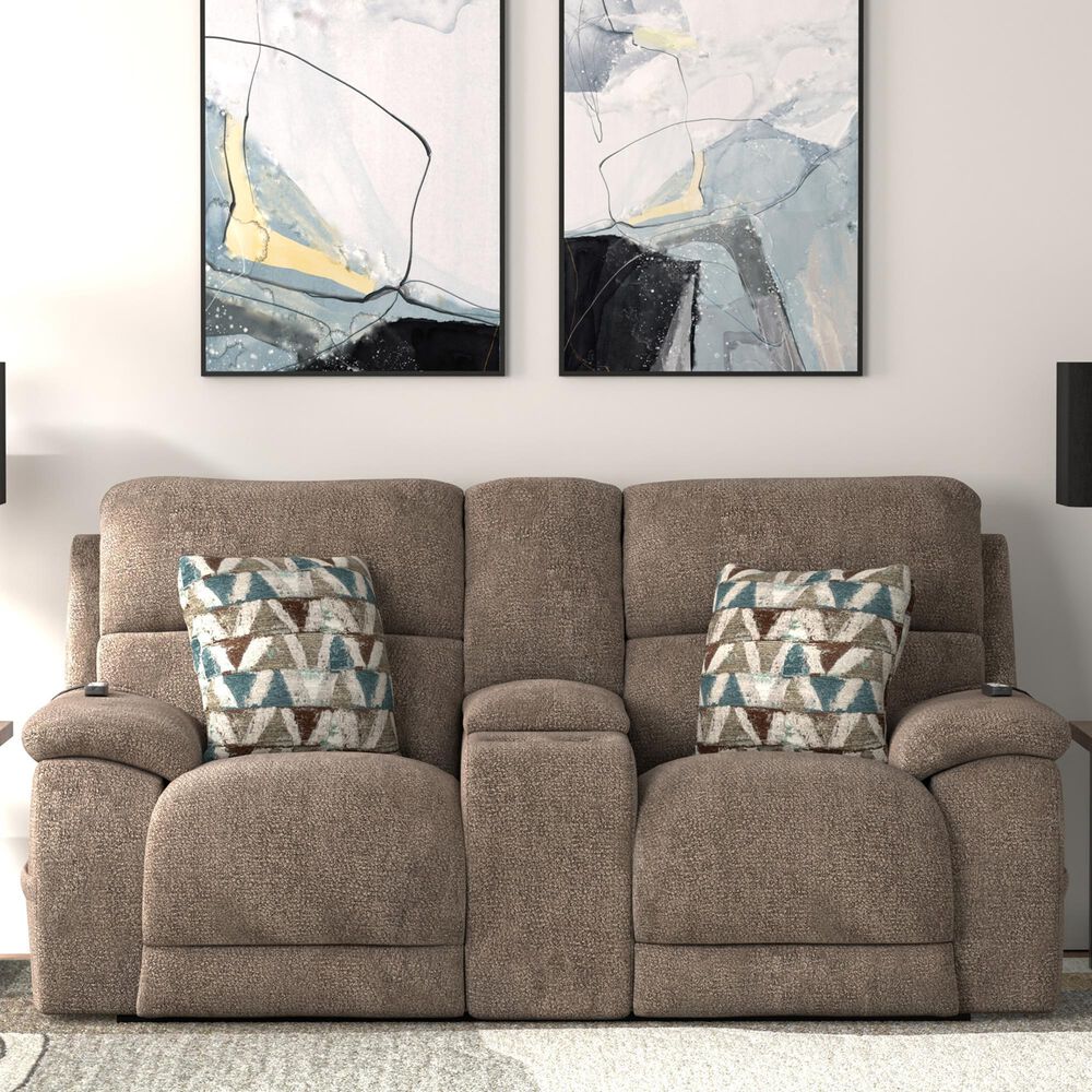 Hartsfield Joya Power Reclining Loveseat in Mushroom, , large