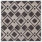 Safavieh Micro-Loop MLP154H 5" Square Charcoal and Ivory Area Rug, , large