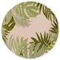 Nourison Aloha ALH40 7"10" Round Ivory and Green Indoor/Outdoor Area Rug, , large