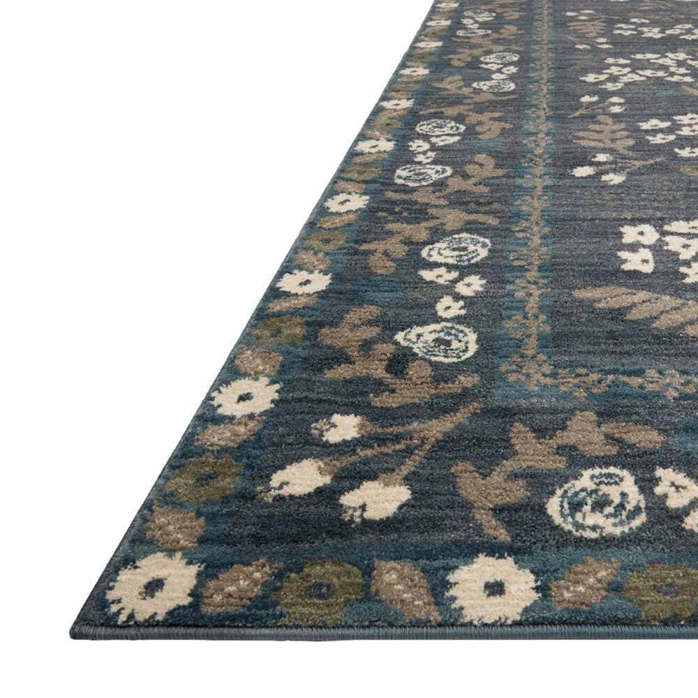 Rifle Paper Co. x Loloi Fiore FIO-01 6&#39;3&quot; x 9&#39; Navy and Grey Area Rug, , large