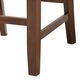 Baxton Studio Lenoir Counter Height Pub Chair with Grey Cushion in Walnut Brown (Set of 2), , large