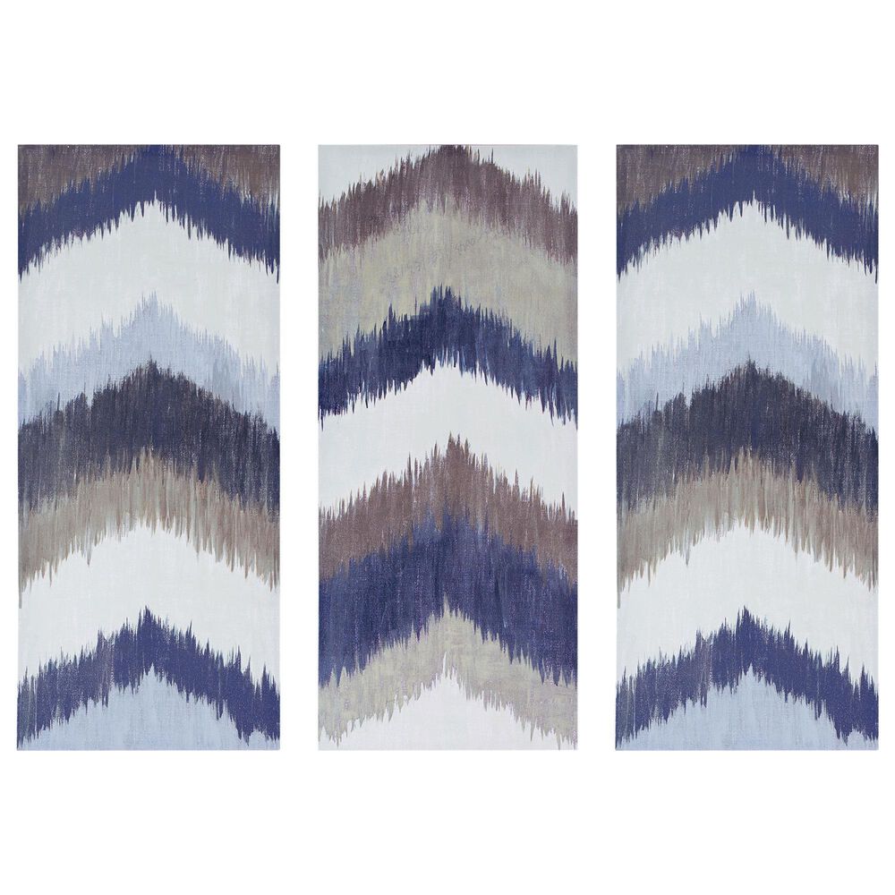 Hampton Park Alpine Canvas Wall Art in Navy (Set of 3), , large
