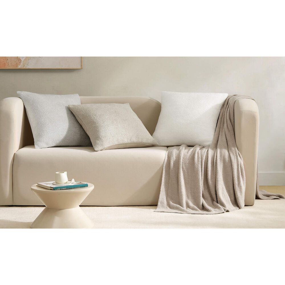 Sunday Citizen Cloud Silque 20&quot; Square Throw Pillow in Clear White, , large