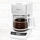 Jura 5-Cup 25 Oz Mini Drip Coffee Maker in White and Stainless Steel, , large