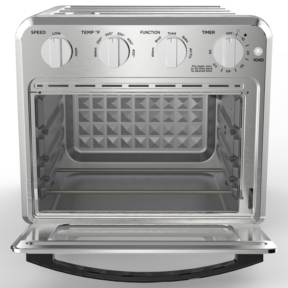 HOMLUX 16 Qt Air Fryer Toaster Oven in Silver, , large