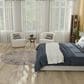 Nourison Rustic Textures Ivory, Grey and Slate Blue 5"3" Round Area Rug, , large
