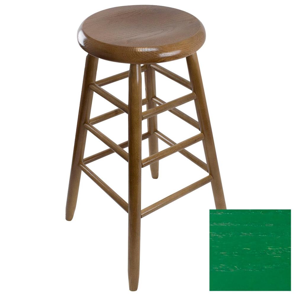 Lakeside Garland Round Barstool in Woodleaf Green, , large