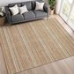 Dalyn Rug Company Soft Essentials Striped Copper 10" x 14" Indoor/Outdoor Area Rug, , large