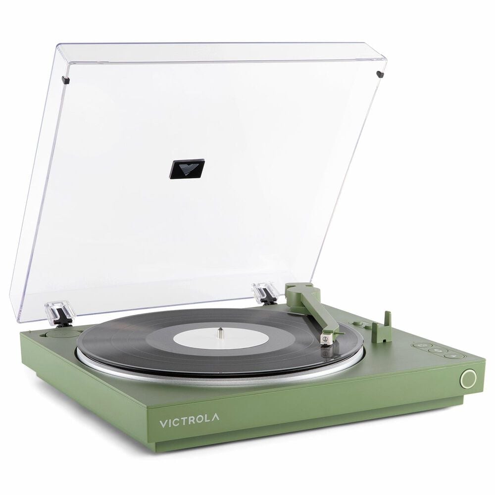 Victrola 2-Speed Automatic Turntable with Bluetooth in Green, , large