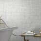 MS International Calacatta Cressa White 12" x 12" Basketweave Natural Stone Mosaic Sheet, , large