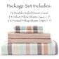 3-Piece Twin Duvet Set in Pastel Stripe Pink, , large