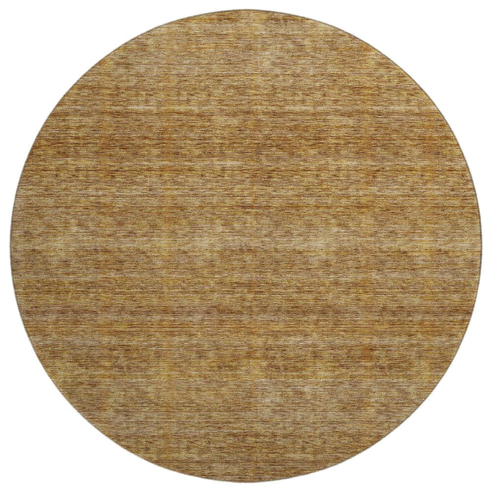 Dalyn Rug Company Soft Essentials Solid Walnut 8" Round Indoor/Outdoor Area Rug, , large