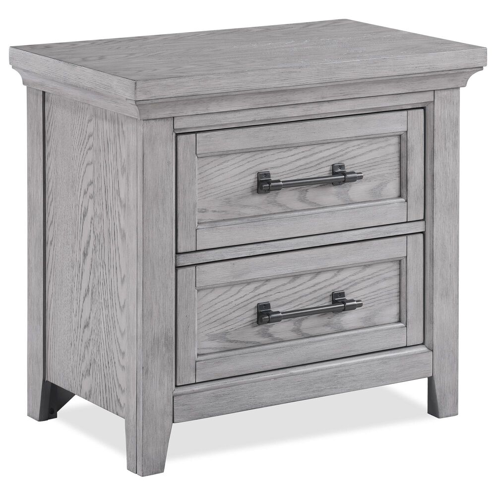Crown Mark Beckett 2 Drawer Nightstand in Greige, , large