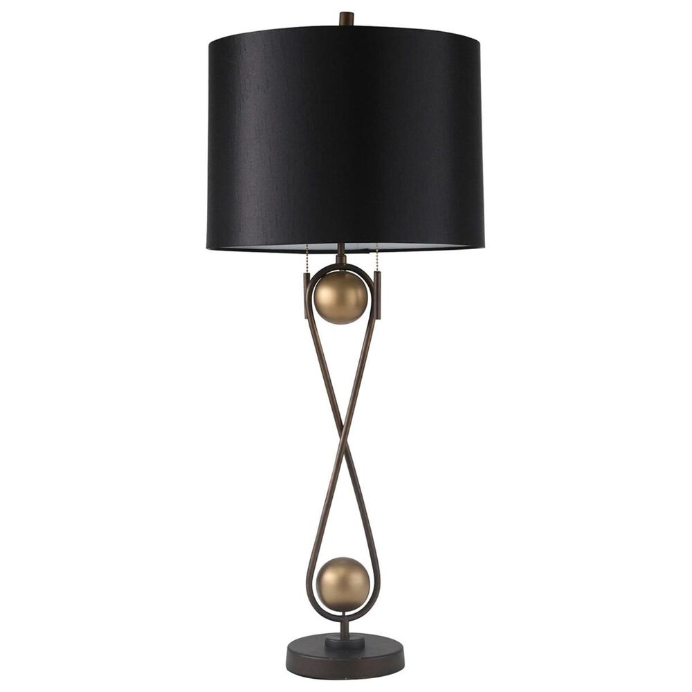 Sagebrook Home 33" Table Lamp in Black and Copper, , large