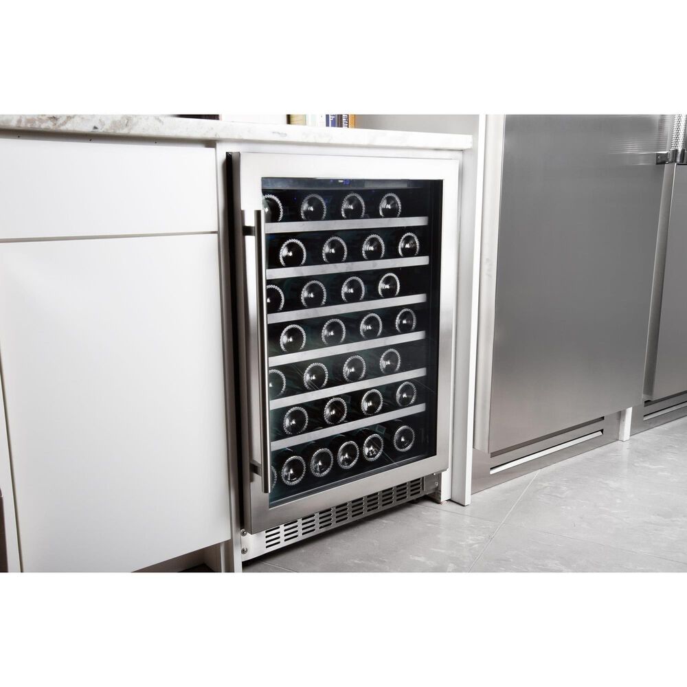 Azure 5.6 Cu. Ft. Glass Door Wine Center in Stainless Steel, , large