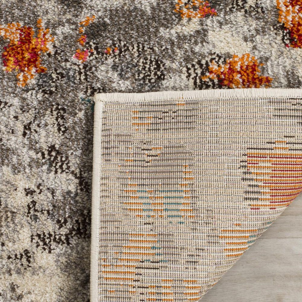 Safavieh Monaco MNC225H-4 4&#39; x 5&#39;7&quot; Grey/Orange Area Rug, , large