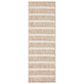 Nourison Positano POS03 Beige and Ivory 2" x 6" Indoor/Outdoor Runner, , large