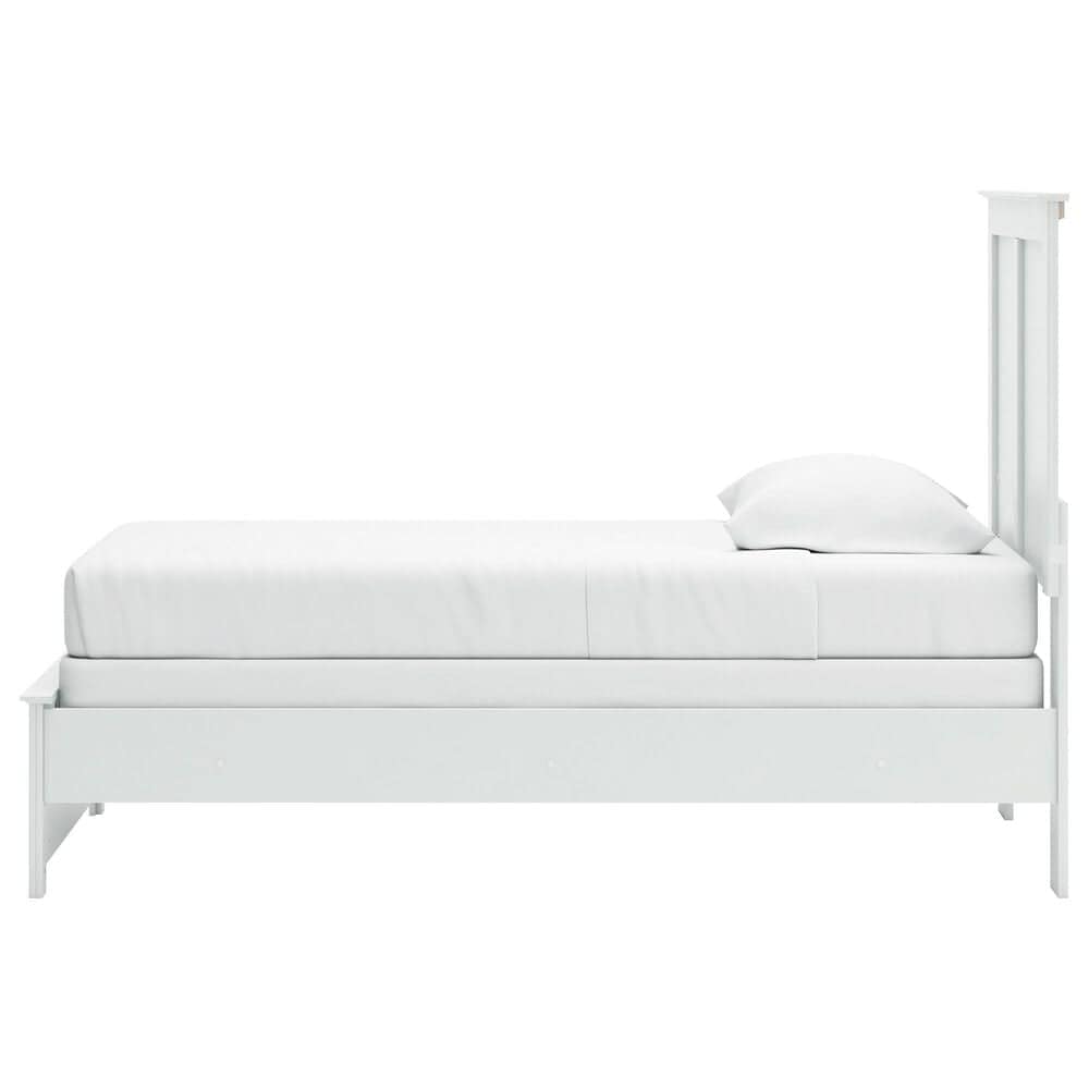 Ashley Bostwick Shoals 4-Piece Twin Panel Bedroom Set in White, , large