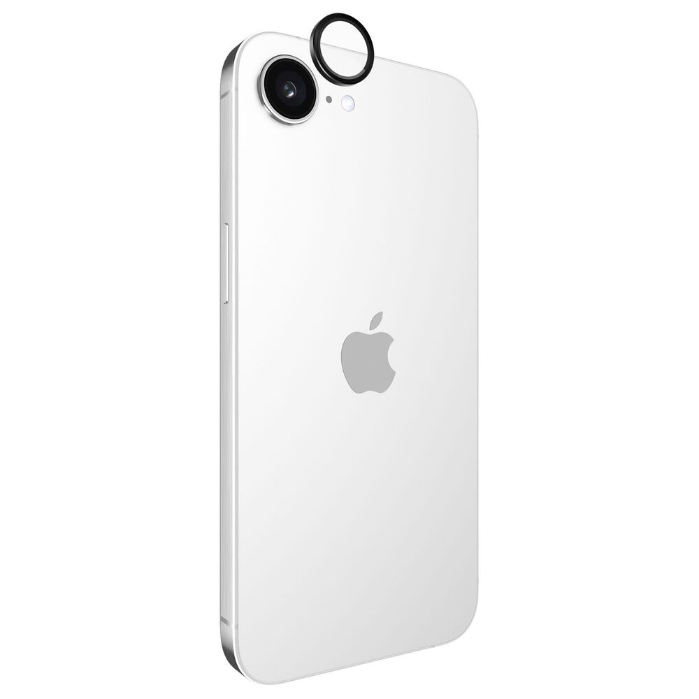 Case-Mate Aluminum Ring Camera Lens Glass Protector for Apple iPhone 16e in Black, , large