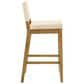 Armen Living Yaneli Swivel Bar Height Stool in Amber Glow, , large