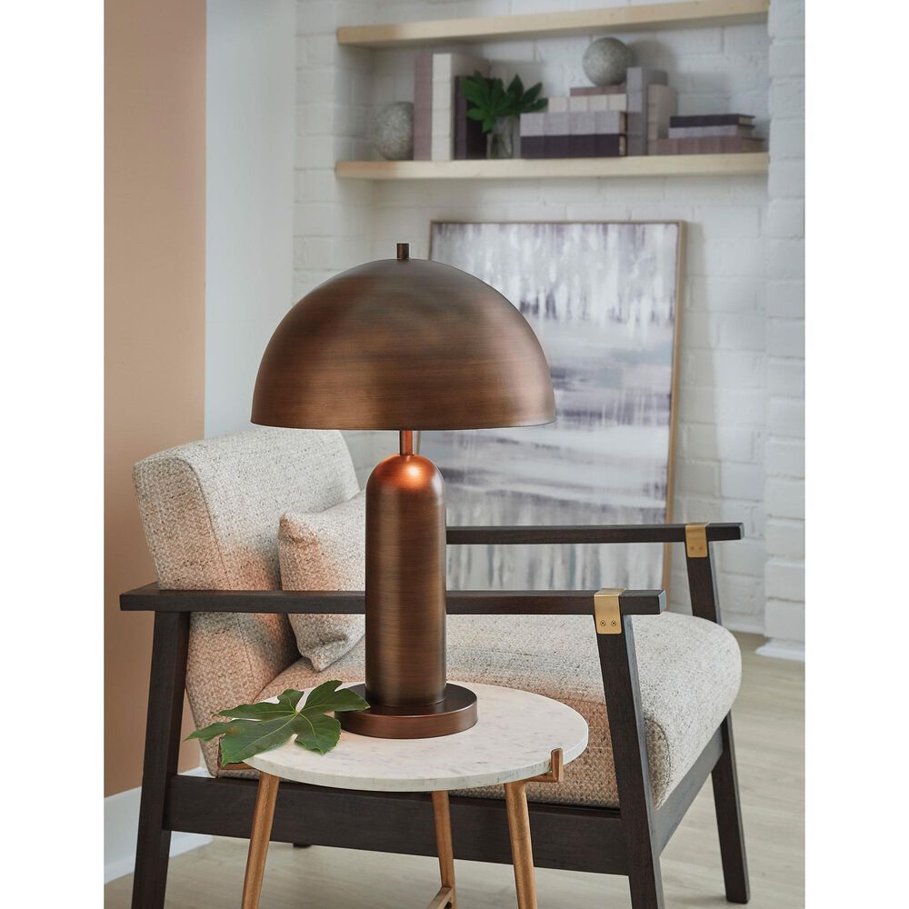 Ashley Wendfield Metal Table Lamp in Antique Copper, , large