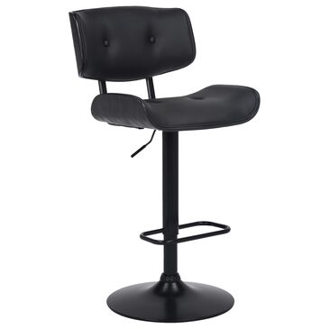 Blue River Brooklyn Adjustable Swivel Bar Stool in Black, , large