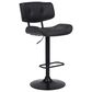 Blue River Brooklyn Adjustable Swivel Bar Stool in Black, , large