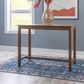 Linon Home Decor Claridge Counter Height Pub Table in Rustic Brown - Table Only, , large