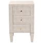 Baxton Studio Leyna 3-Drawer End Table in Beige, , large