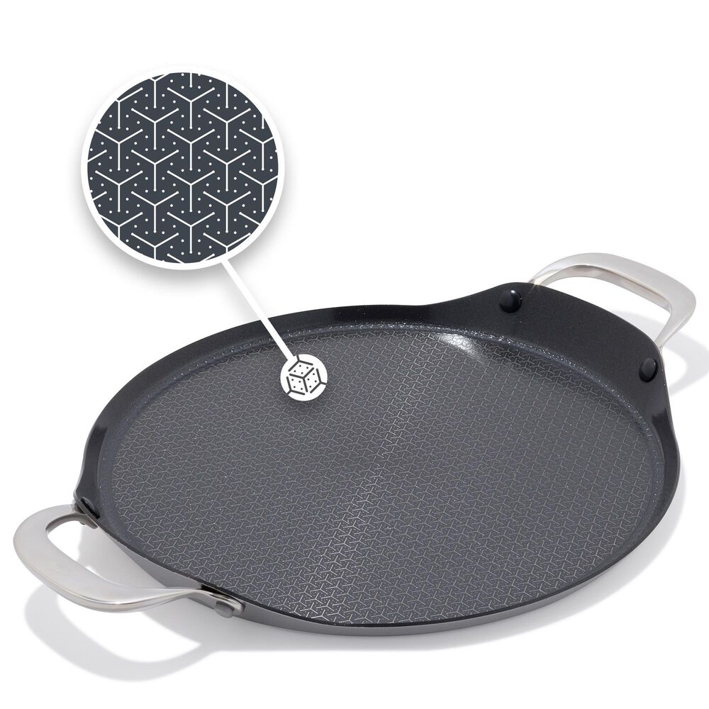 Green Pan Trident Hybrid Nonstick Griddle in Stainless Steel, , large