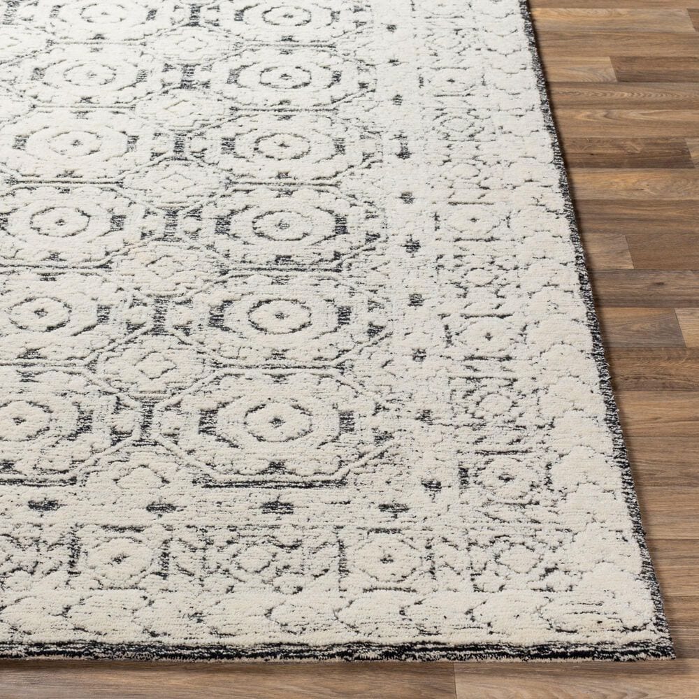 Surya Louvre Black, Ivory and Cream 10&#39; x 14&#39; Area Rug, , large