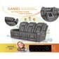 Steve Silver Daniel Triple Power Reclining Sofa in Mossy Gray, , large