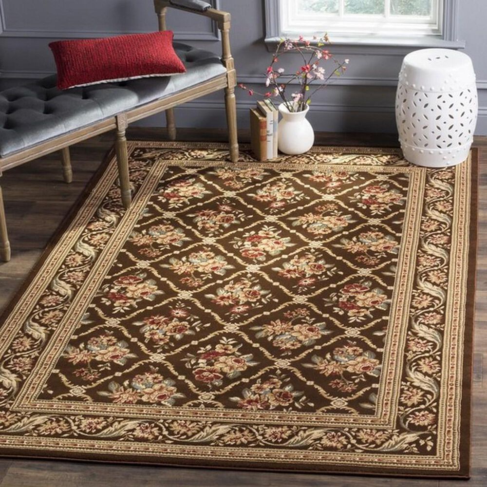 Safavieh Lyndhurst LNH556 3&#39;3&quot; x 5&#39;3&quot; Brown Area Rug, , large