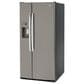 GE Appliances 23 Cu. Ft. Side by Side Refrigerator with External Dispenser in Fingerprint Resistant Slate, , large