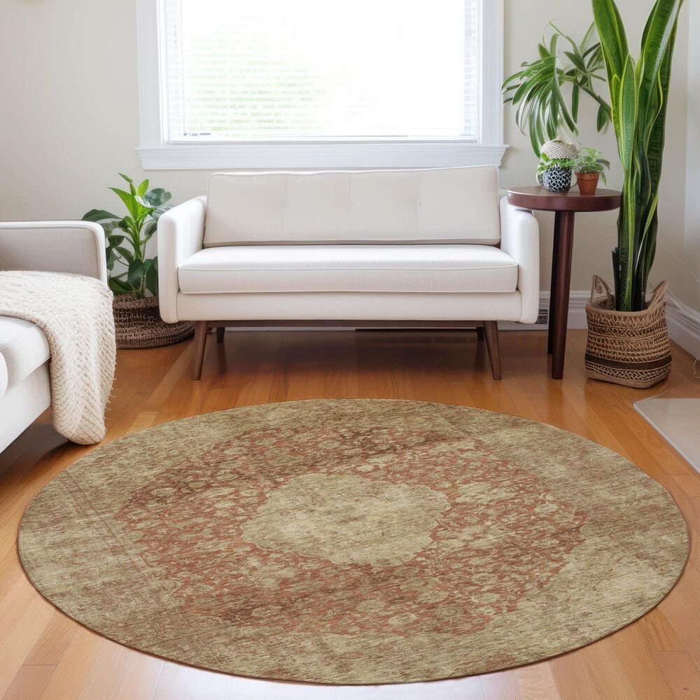 Dalyn Rug Company Tabrook TB13 Paprika 8&#39; Round Area Rug, , large