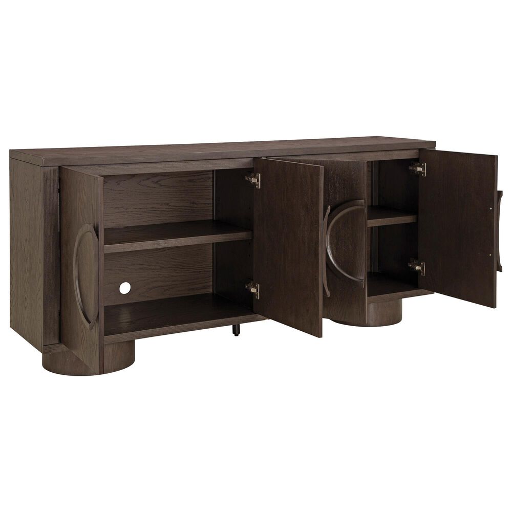 Ashley Veeda Accent Cabinet in Dark Brown, , large
