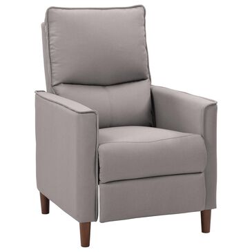 CorLiving Alder Push Back Manual Recliner in Light Grey, , large