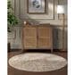 Surya Reina Light Brown, Tan, Denim, Rust, Olive, Light Gray, Cream and Mustard 7"10" Round Area Rug, , large