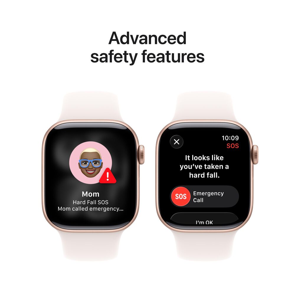 Apple Watch Series 11 &#40;GPS&#41; 42mm Rose Gold Aluminum Case with Light Blush Sport Band - M/L - Rose Gold - &#40;2025&#41;&#40;Pre-Order&#41;, , large