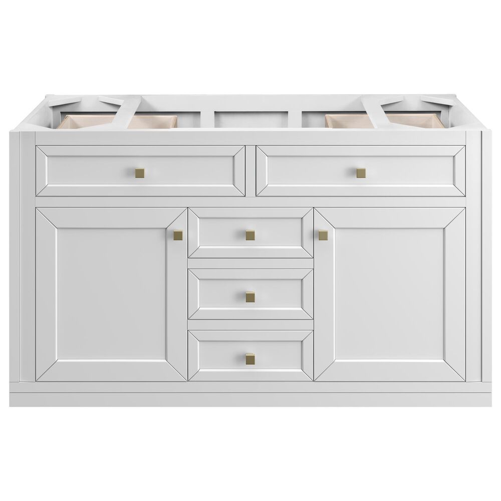 James Martin Vanities Chicago 48&quot; Single Bathroom Vanity in Glossy White with 3 cm Lime Delight Quartz Top and Rectangular Sink, , large