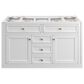 James Martin Vanities Chicago 48" Single Bathroom Vanity in Glossy White with 3 cm Lime Delight Quartz Top and Rectangular Sink, , large
