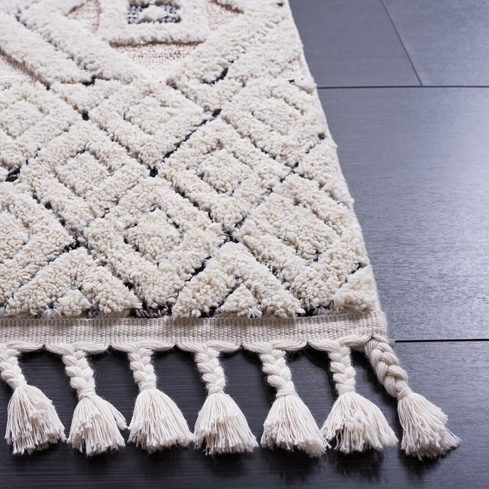 Safavieh Marrakesh MRK546 2&#39;2&quot; x 6&#39; Ivory and Grey Runner, , large
