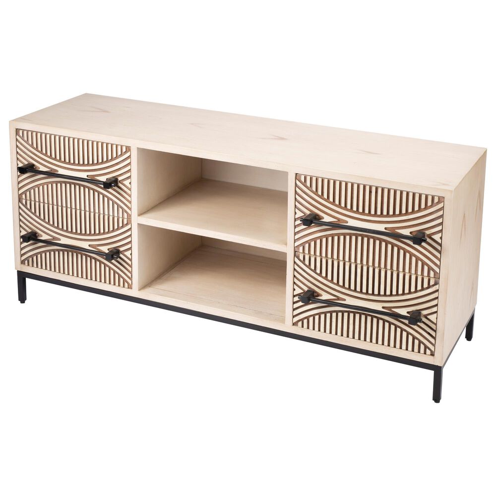 Butler Dalvin 52" TV Stand in Light Brown, , large