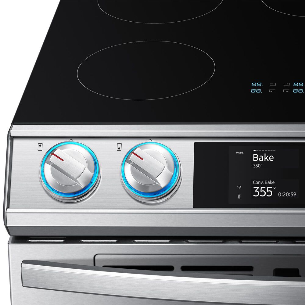 Samsung 6.3 Cu. Ft. Slide-In Dual Door Induction Range with Wi-Fi and Air Fry in Stainless Steel, , large