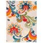 Safavieh Cabana CBN305A 9" x 12" Ivory and Blue Indoor/Outdoor Area Performance Rug, , large
