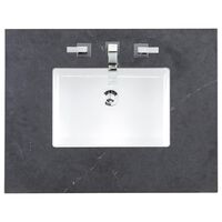 single sink in charcoal soapstone